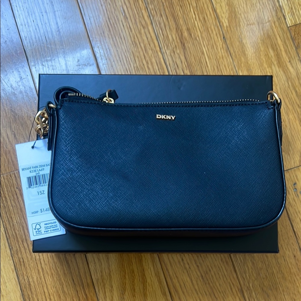 DKNY Black Leather Women's Bag
